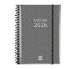 Agenda  155x212 Semana Vista Apaisada Espiral Personalizable Finocam Español