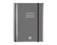 Agenda  155x212 Semana Vista Apaisada Espiral Personalizable Finocam Español