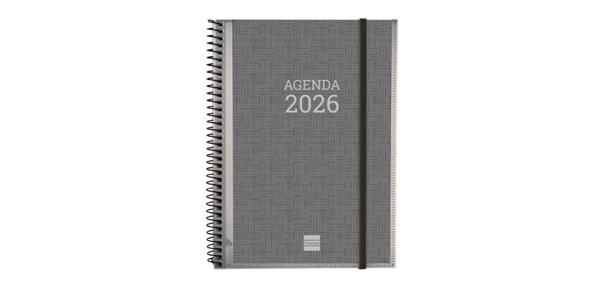 Agenda  155x212 Semana Vista Apaisada Espiral Personalizable Finocam Español