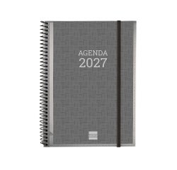 Agenda  155x212 Semana Vista Apaisada Espiral Personalizable Finocam Español