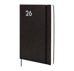Agenda 165x242 1 Día Página Dynamic Mara Finocam Negro Español