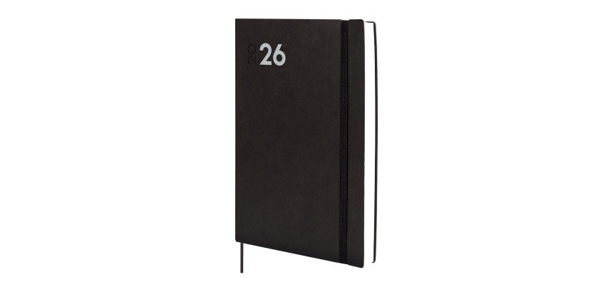 Agenda 165x242 1 Día Página Dynamic Mara Finocam Negro Español