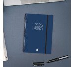 Agenda 155x212 Semana Vista Apaisada Espiral Opaque Finocam Azul