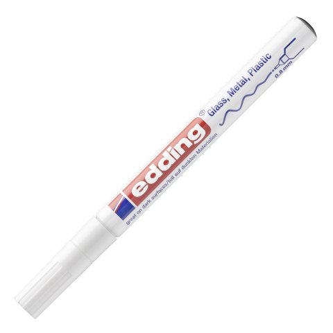 Rotulador permanente edding 780 de tinta opaca brillante blanco