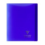 Cahier Koverbook Clairefontaine 17 x 22 cm grand carreaux 96 pages bleu