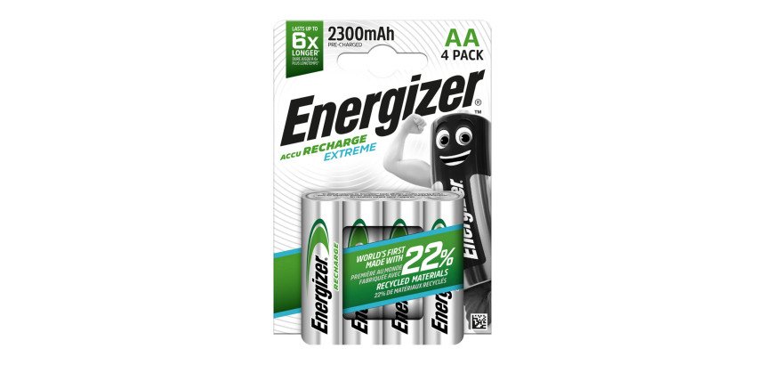 Pile rechargeable AA - HR6 Energizer Extreme - Blister de 4 accus