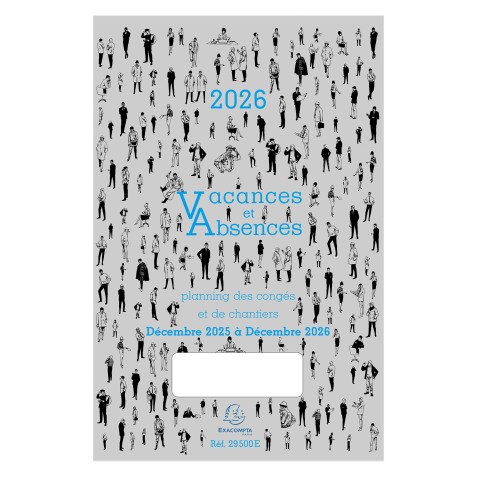 Planning vacances/absences 2026 Exacompta
