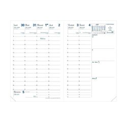 Agenda Quo Vadis Universitaire semainier Noir - septembre 2026 septembre 2027 - 10 x 15 cm