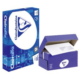 Pack 10 Riemen Papier A4 80 g + 2 Schachtel mit 250 Briefumschlägen mit Fenster 110 x 220 mm Clairalfa Clairefontaine 