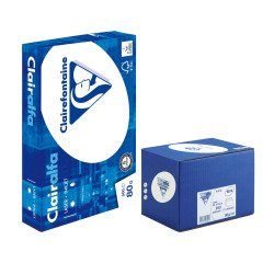 Pack de 10 Paquetes de papel A4 80 g + 2 cajas de 250 sobres sin ventana 110 x 220 mm Clairalfa Clairefontaine