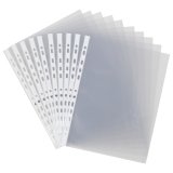 Pack 200 pochettes perforées Bruneau A4 polypropylène lisse 11/100e + 100 offertes