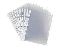 Paquete de 200 fundas multitaladro Bruneau A4, polipropileno liso 11/100 + 100 gratis