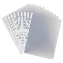 Pack 200 pochettes perforées Bruneau A4 polypropylène lisse 11/100e + 100 offertes