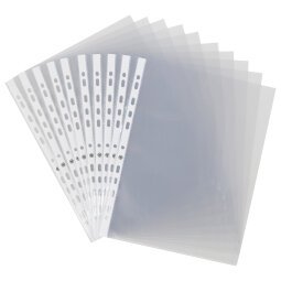 Pack of 200 perforated sleeves Bruneau A4 smooth polypropylene 11/100e + 100 for free