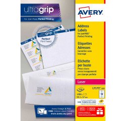 Etiquettes adresses laser 99,1 x 57 mm Avery L7173-100 - Boîte de 1000