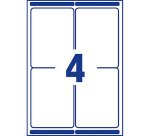 Etiquettes adresses laser 99,1 x 139 mm Avery L7169-100 - Boîte de 400