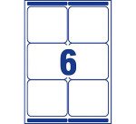 Etiquettes adresses laser 99,1 x 93,1 mm Avery L7166-100 - Boîte de 600