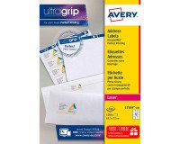 Etiquettes adresses laser 63,5 x 72 mm Avery L7164-100 - Boîte de 1200