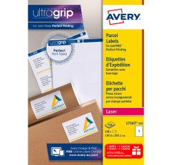 Etiquettes adresses laser 199,6 x 289,1 mm Avery L7167-100 - Boîte de 100