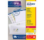 Etiquettes adresses laser 63,5 x 46,6 mm Avery L7161-100 - Boîte de 1800