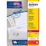 Etiquettes adresses laser 63,5 x 46,6 mm Avery L7161-100 - Boîte de 1800