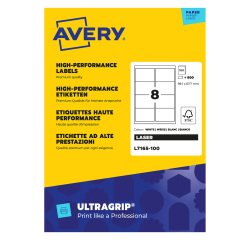 Etiquettes adresses laser 99,1 x 67,7 mm Avery L7165-100 - Boîte de 800