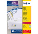 Etiquettes adresses laser 38,1 x 21,2 mm Avery L7651-100 - Boîte de 6500