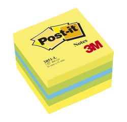 Repositionable cube block Post-it 51 x 51 mm - 400-sheet block