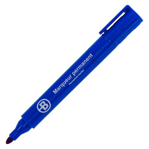 Rotulador permanente cuerpo plástico - azul
