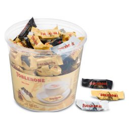 Toblerone mini, lait, blanc, noir - Boîte de 900 g - 113 pièces