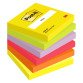 Z-notes repositionnables couleurs vives assorties Post-it 76 x 76 mm - bloc de 100 feuilles