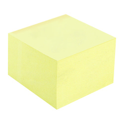 Post-it cube, 76 x 76 mm, canary yellow, 450 sheets