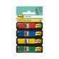 4 verdelers van 35 bladwijzers Post-it breedte 12,7MM klass. geass. kleuren