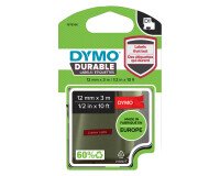 Ribbons Dymo D1 12 mm Durable red with white ink 