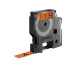 Rubans Dymo D1 12 mm Durable orange écriture noire