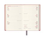 Agenda Lisboa semana vista bolsillo 8,5 x 13 cm rojo