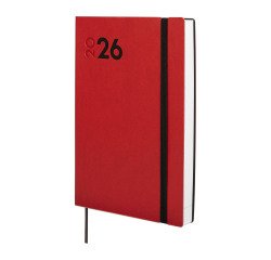 Agenda 140x204 1 Día Página Dynamic Mara Finocam Rojo Español