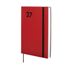 Agenda 140x204 1 Día Página Dynamic Mara Finocam Rojo Español