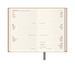 Agenda Lisboa semana vista bolsillo 8,5 x 13 cm camel