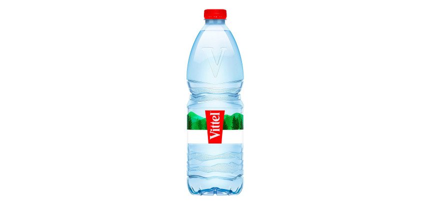 Eau minérale Vittel 1 L - 15 bouteilles