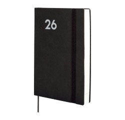 Agenda  140x204 1 Día Página Dynamic Mara Finocam Negro Español