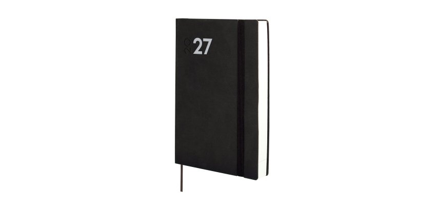 Agenda  140x204 1 Día Página Dynamic Mara Finocam Negro Español