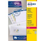 Etiquettes adresses laser 38,1 x 21,2 mm Avery L7651-100 - Boîte de 1625