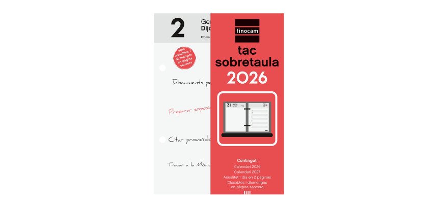 Taco sobremesa 85x120 1 Día en 2 Páginas Finocam Catalán