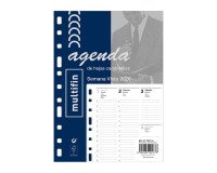 Recambio anual 3002 155x215 Semana Vista Vertical Multifin Finocam Español