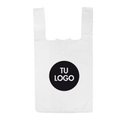 Bolsas de plástico personalizadas con asas flexibles - 40 x 50 cm
