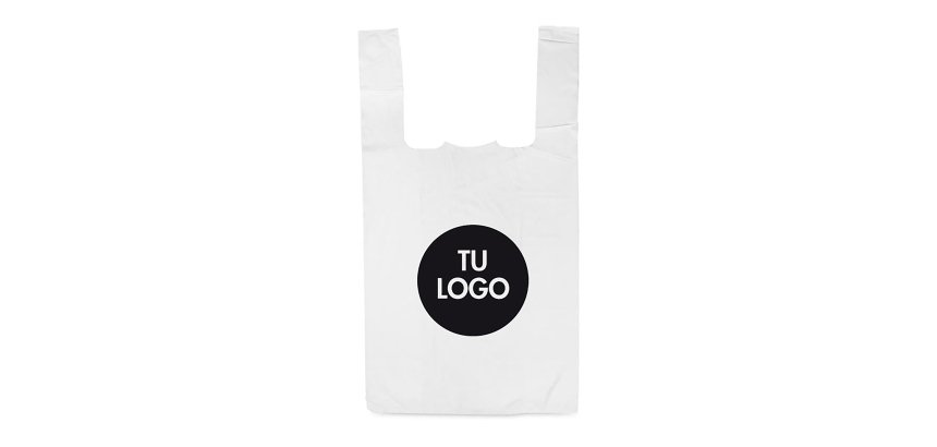 Bolsas de plástico personalizadas con asas flexibles - 40 x 50 cm