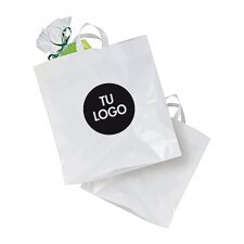 Bolsas de plástico personalizadas con asas flexibles - 31 x 40 cm