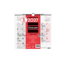 Calendario Pared M 265x245 Mes Vista Escribir Finocam