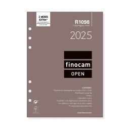 Recambio anual 1000 155x215 1 Día Página Open R1098 Finocam Español